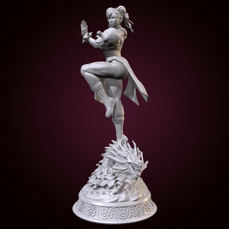 Chun-Li Street Fighter 1/6 Scale Resin Figure Kit - resin model view 4