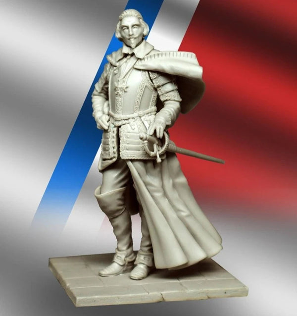 Baroque French Nobleman with Sword 75mm Resin Figure Kit