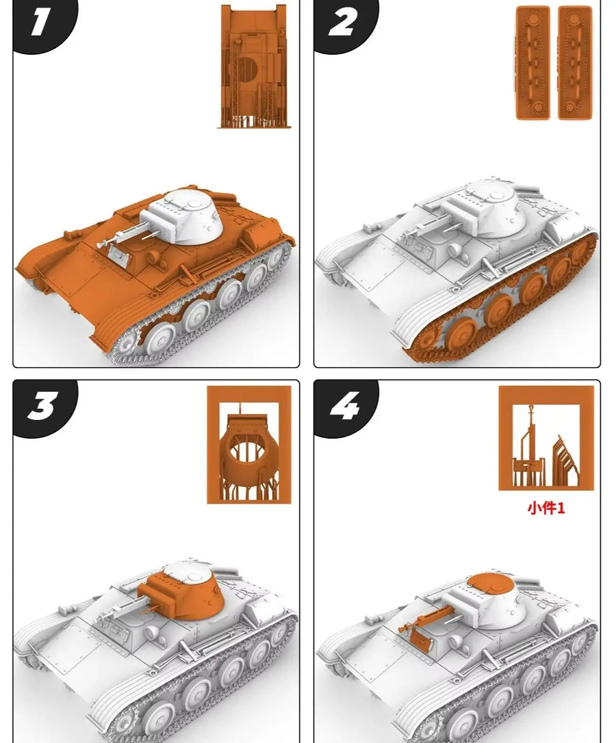 MRY-SFW SS604 1/48 1/87 1/160 1/220 Military Model Kit Soviet T-60A Light Tank
