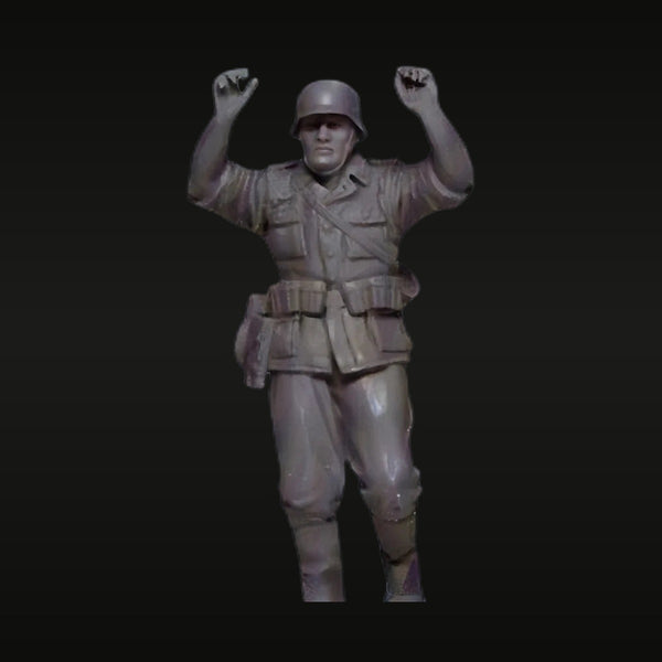 WWII German Soldier Surrendering 1/35 Scale Resin Figure Kit