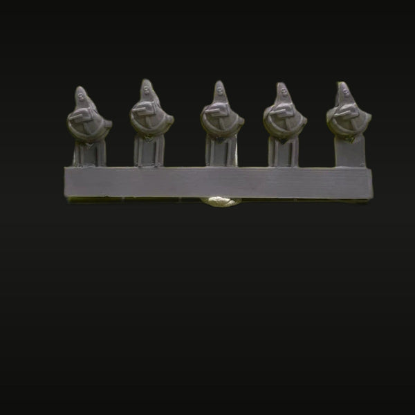 Medieval Knight Helmeted Heads Set of 5 1/35 Resin Bust Kit