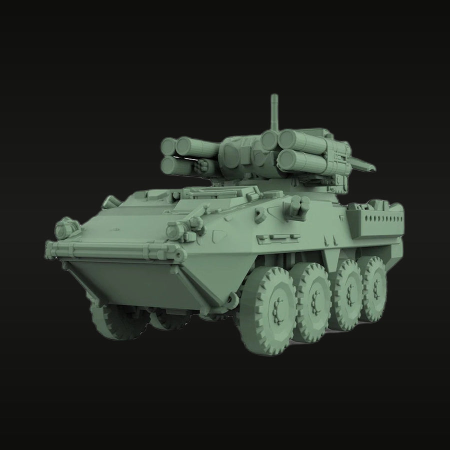 Modern US Stryker ADATS Air Defense Vehicle 1/56 Resin Kit - unpainted resin model kit