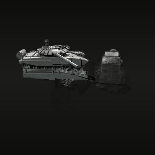 Soviet T-80 Tank Battle Diorama 1/35 Resin Model Kit