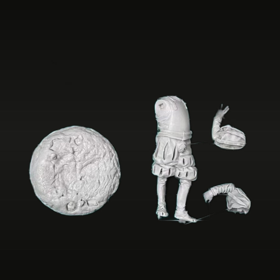 Ancient Greek Hoplite Warrior 54mm Resin Figure Kit - unpainted resin model kit