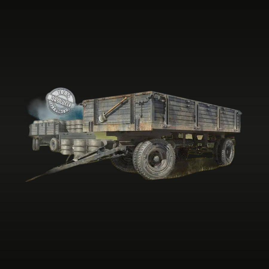 WWII German Einheitsanhänger 5T Cargo Trailer 1/35 Resin Vehicle Kit - unpainted resin model kit