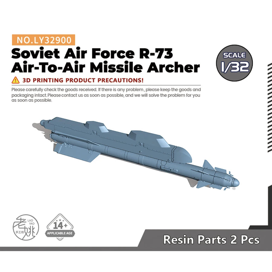 Soviet R-73 Air-To-Air Missile 1/144 Resin Model Kit - resin model view 4