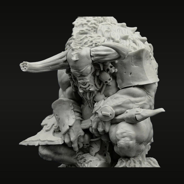 Fantasy Male Horned Giant Warrior Resin Bust Kit