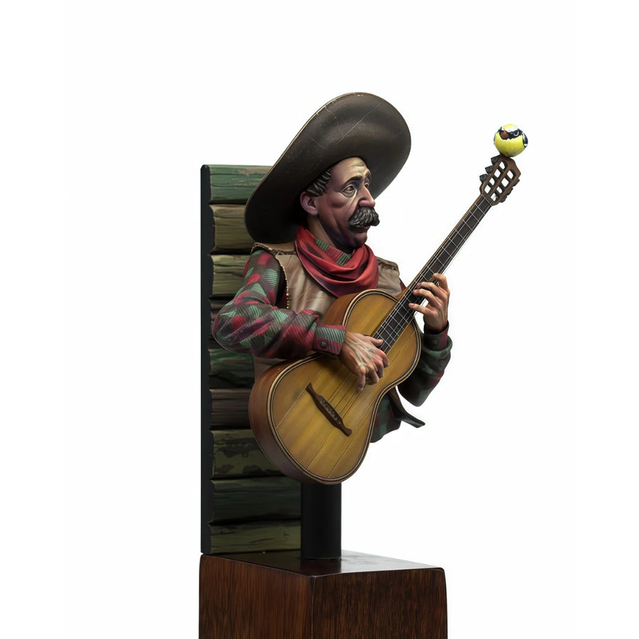 1/10 Resin Unpainted Model Kit, Bust, Old Texan, Unassembled and Unpainted GK