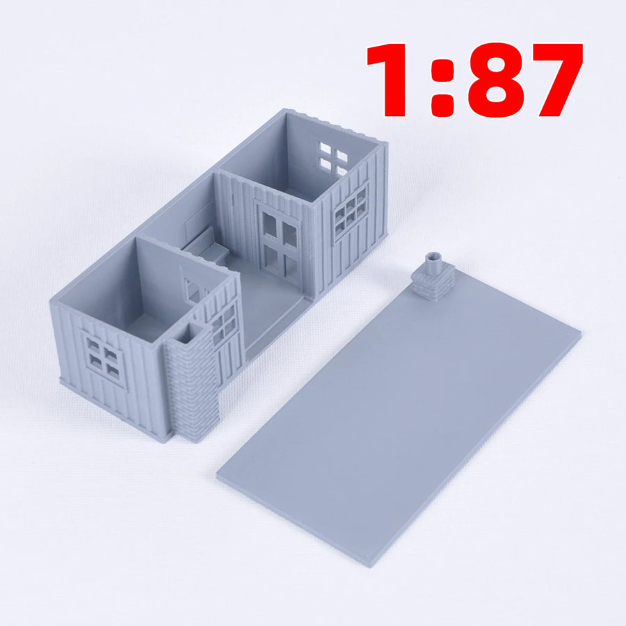 Assembly Architectural Sand Table Waiting Room Ticket Office Building Railway Railroad Diorama Scale Model Kit 1/64/72/87/150