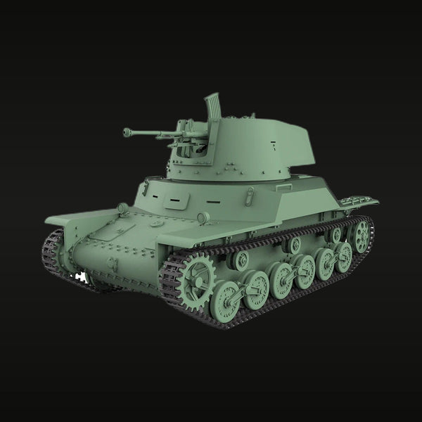 WWII Soviet T-26 Light Tank 1/56 Resin Vehicle Kit