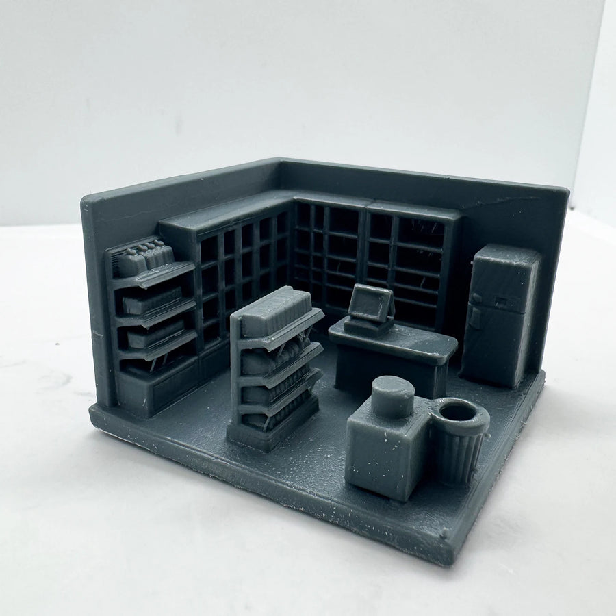 3D Printed Model Full Detailed Facilities Set Desktop Decor Diorama Scene DIY Unpainted All-In-One Printed Kit 1/64 1/72 1/87