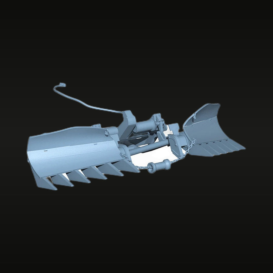 WWII Mine-Sweeping Flail Equipment 1/72 Scale Resin Kit - unpainted resin model kit