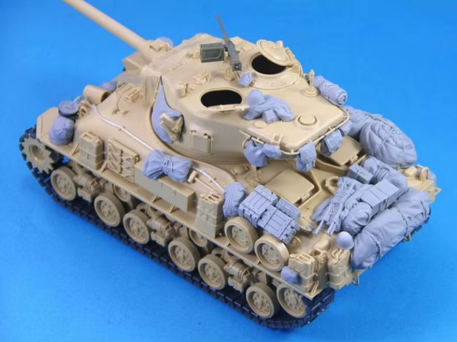 1/35 Scale Die-Cast Resin Model Assembled Kit M51 Sherman Tank Stowage Set (No Tank) Unassembled and Unpainted