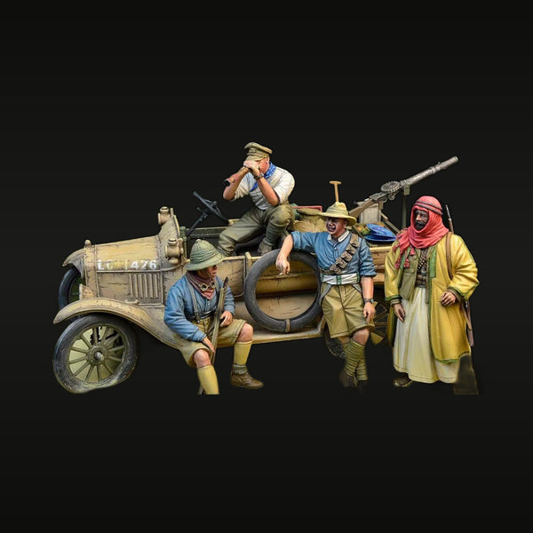 WWI British Crossley Tender Patrol Middle East Pre-Painted 1/35 Diorama Kit
