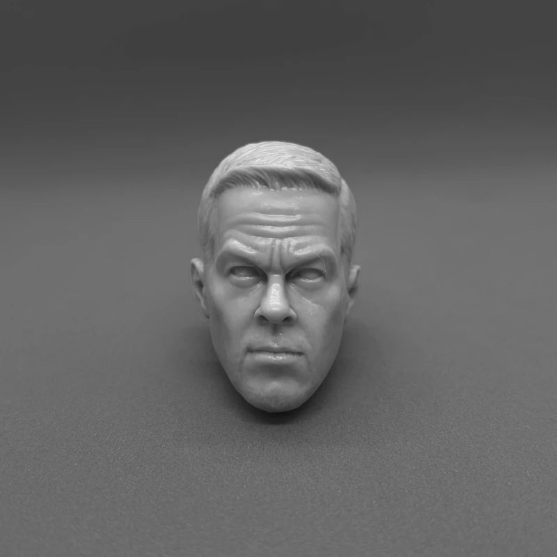 1/6 Scale Resin Diecast Head Sculpture Model European & American Male Movie Actors Head Carving Fit 12'' Action Figure Unpainted