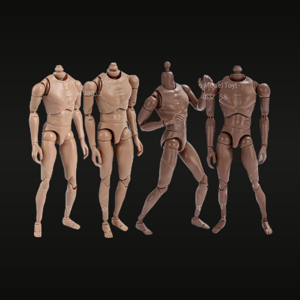1/6 Scale Articulated Male Resin Body Set of 5 - Poseable Kit