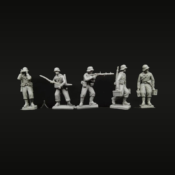 WWII German Wehrmacht Infantry Squad 1/72 Resin Figure Set