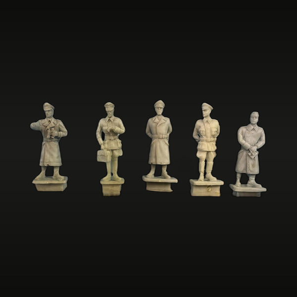 Soviet WWII Officers Command Set 1/72 Resin Figures