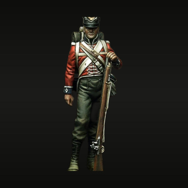 Napoleonic British Infantryman with Musket 1/32 Resin Figure Kit