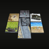1/87 Scale Mixed Terrain Diorama Resin Kit with Ruins Highway Scene