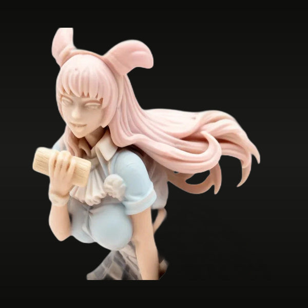 Pink-Haired Anime Schoolgirl with Bunny Ears 38mm Resin Figure