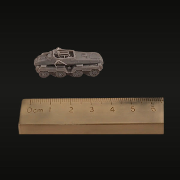 WWII German SdKfz 231/234 8-Wheeled Armored Car 1/144 Resin Vehicle Kit