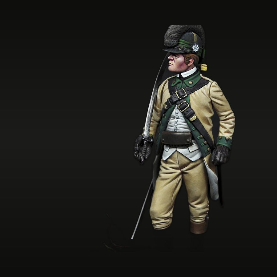 American Revolutionary War British Light Infantry Soldier 1782 1/24 Resin Figure - unpainted resin model kit