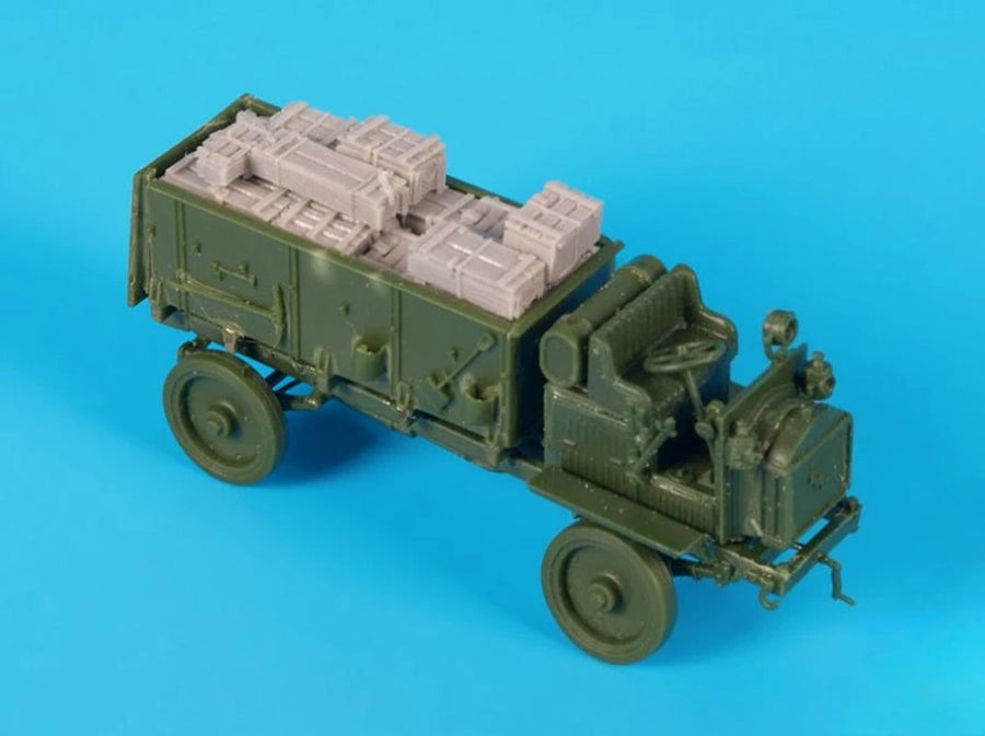 WWI Military FWD Model B Truck with Cargo 1/72 Resin Vehicle Kit - unpainted resin model kit