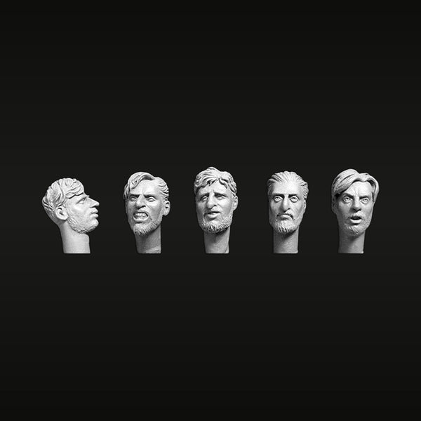 Generic Male Head Variants Set 1/35 Resin Accessory Kit