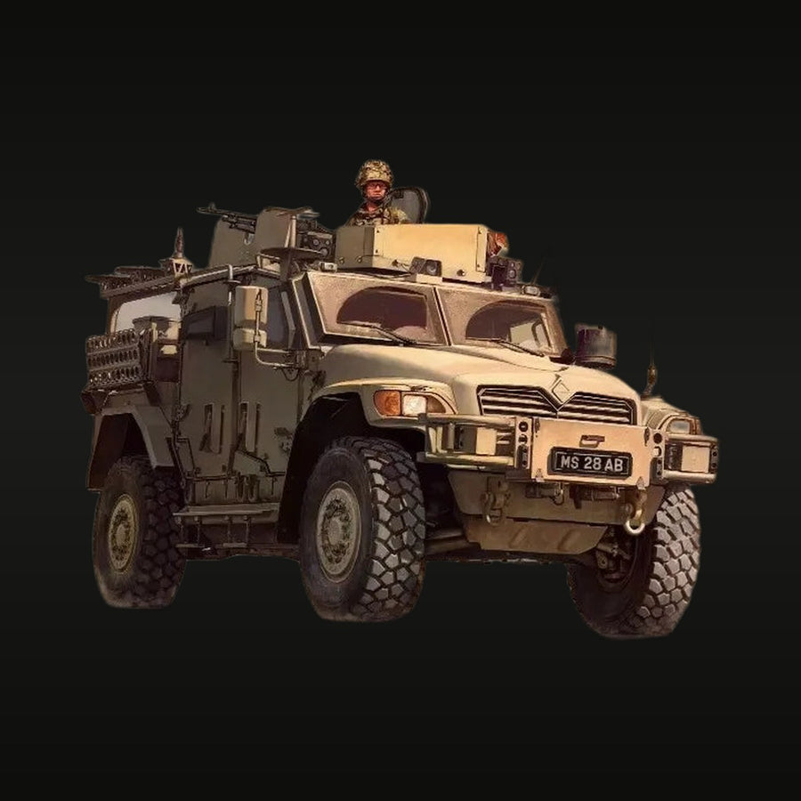 Modern British Army Husky TSV 4x4 Armored Vehicle 1/35 Resin Kit - unpainted resin model kit