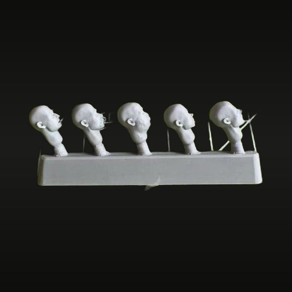 Male Head Variants Resin Character Figure Kit - 28mm Scale