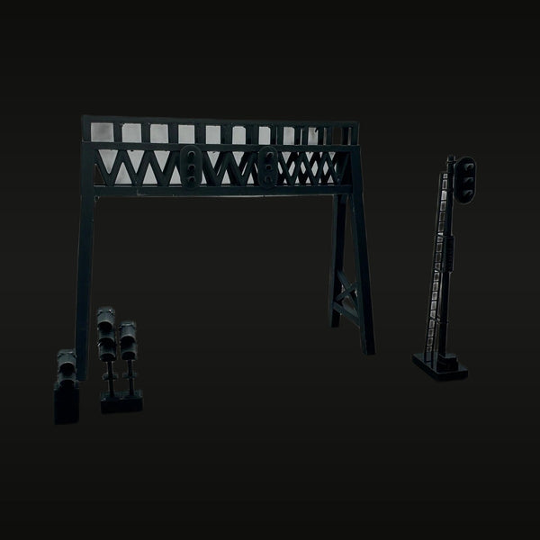 Railway Signal Gantry Bridge Diorama Set Z Scale 1/220 Resin Kit