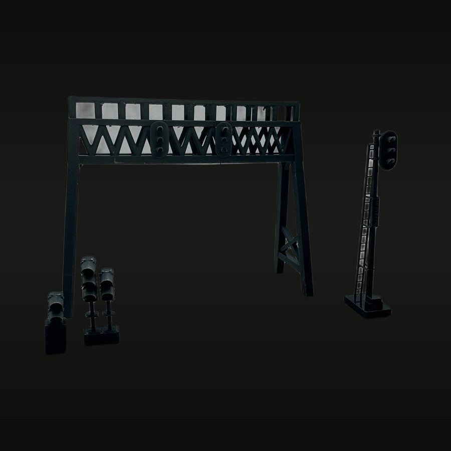 Railway Signal Gantry Bridge Diorama Set Z Scale 1/220 Resin Kit - unpainted resin model kit