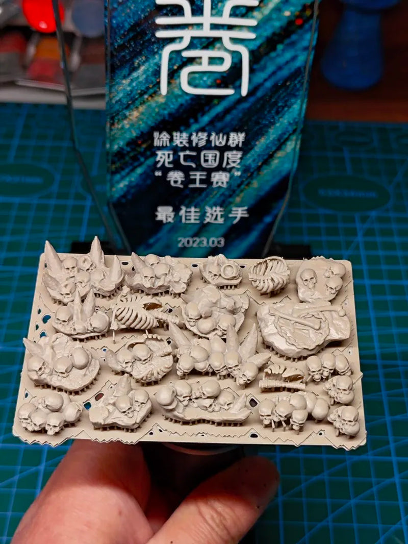 Fantasy Abstract Creature & Terrain Elements Set Resin Kit - resin model view 2