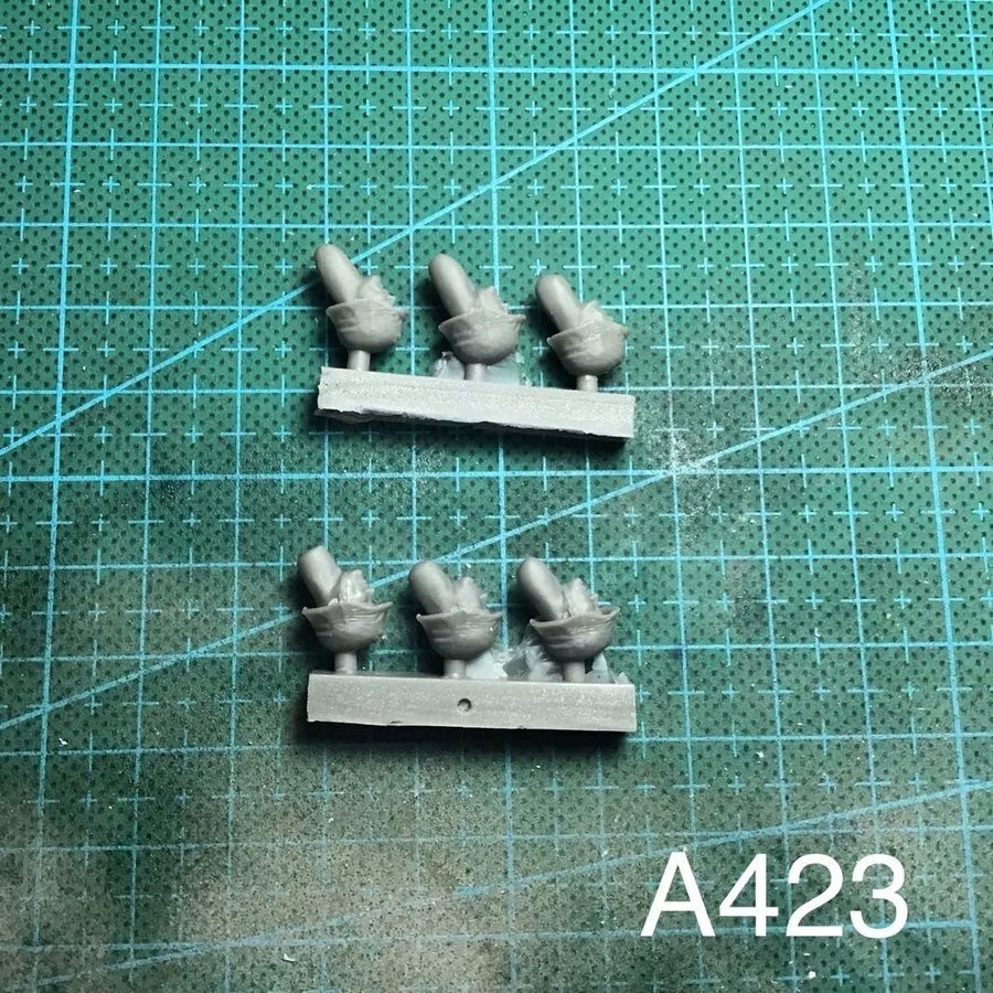 1/35 Resin Model World War II Head Accessory Resin Figure Soldier GK - 6 Figure, Military Themes,Unassembled and Unpainted Kit