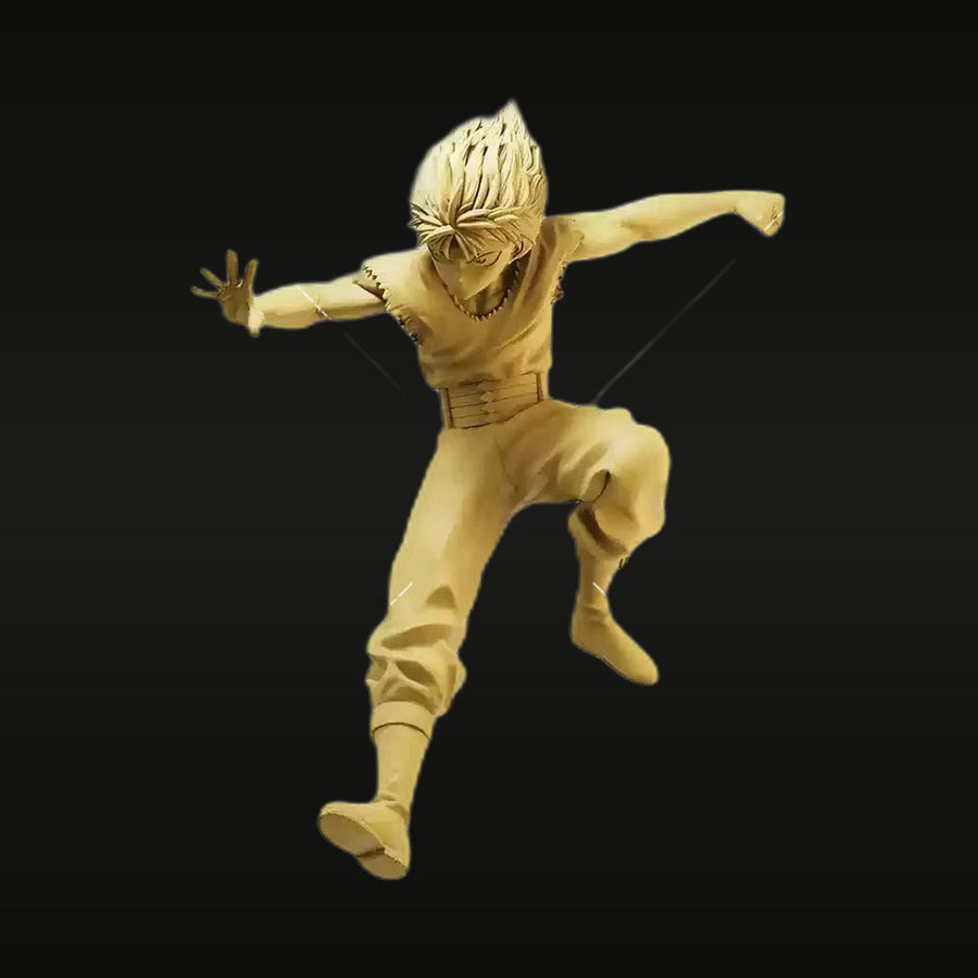 Anime Boy Spiky Hair Dynamic Jumping Pose 1/64 Resin Figure Kit - unpainted resin model kit