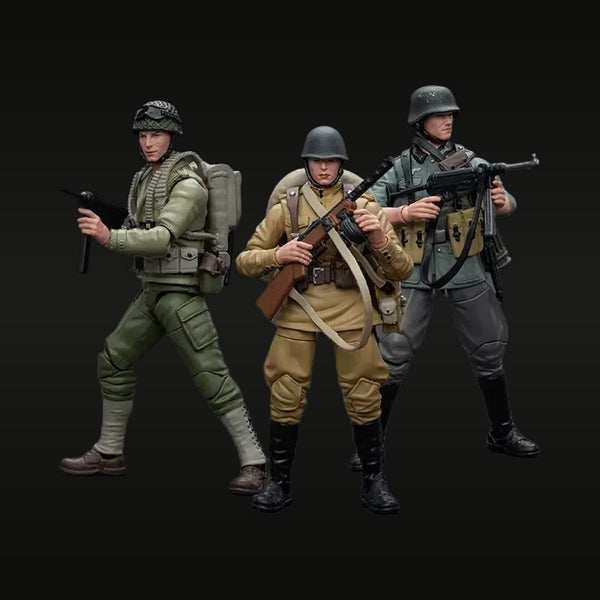 WWII US German Italian Infantry Soldier Set 1/18 Resin Figure Kit