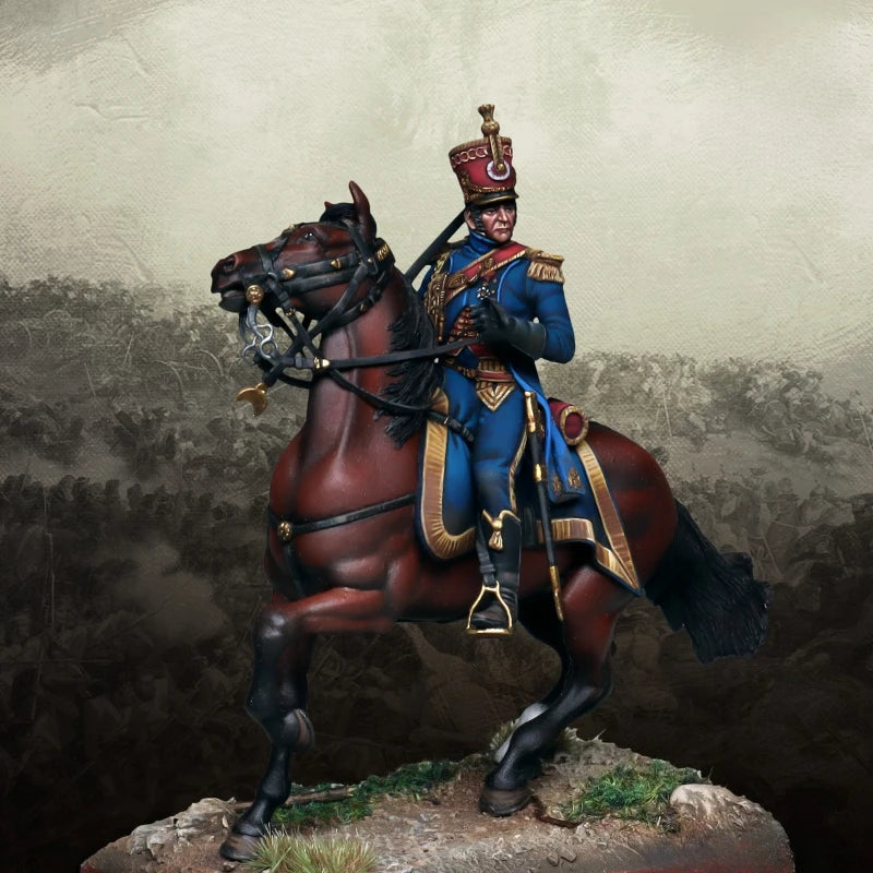 1/32 Scale 54Mm Die-Cast Resin Figure Model Kit Captain Gaetan Joseph Prosper Hobby Miniature Toys Unassembled Unpainted Diorama