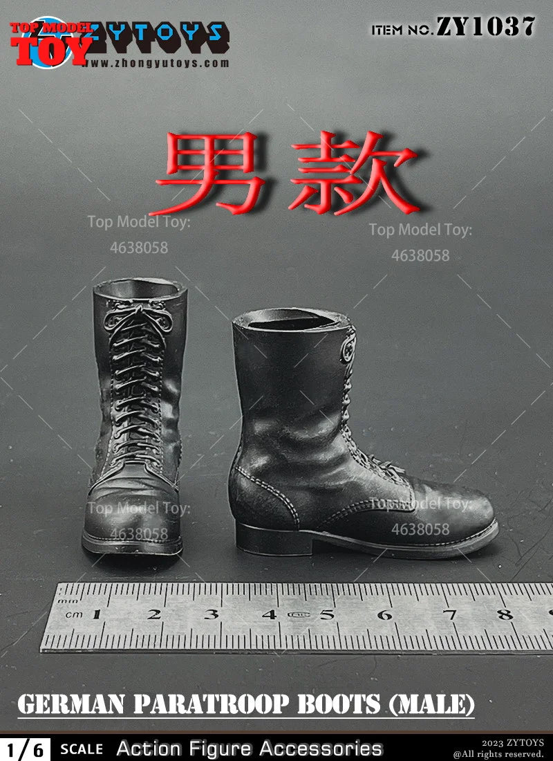 ZYTOYS ZY1024 ZY1028 ZY1034 1/6 WWII Military Boots Shoes Accessory Model Fit 12'' Male Soldier Action Figure Body Dolls Toy
