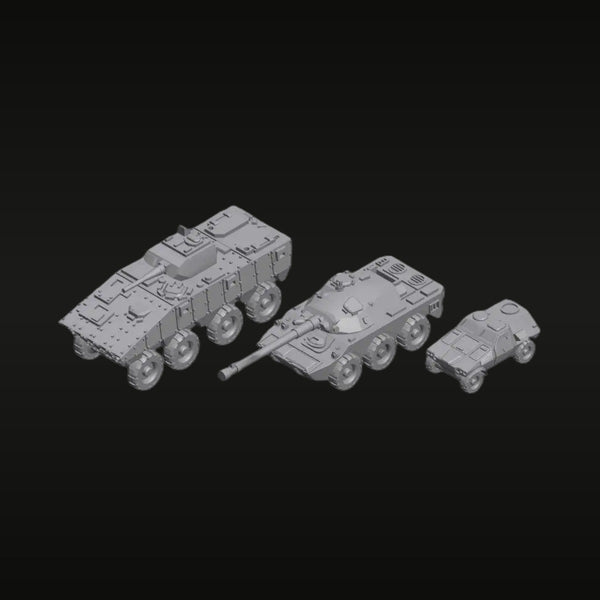 Modern French Military Vehicle Set 1/700 VBCI AMX-10RC VBL Resin Kit