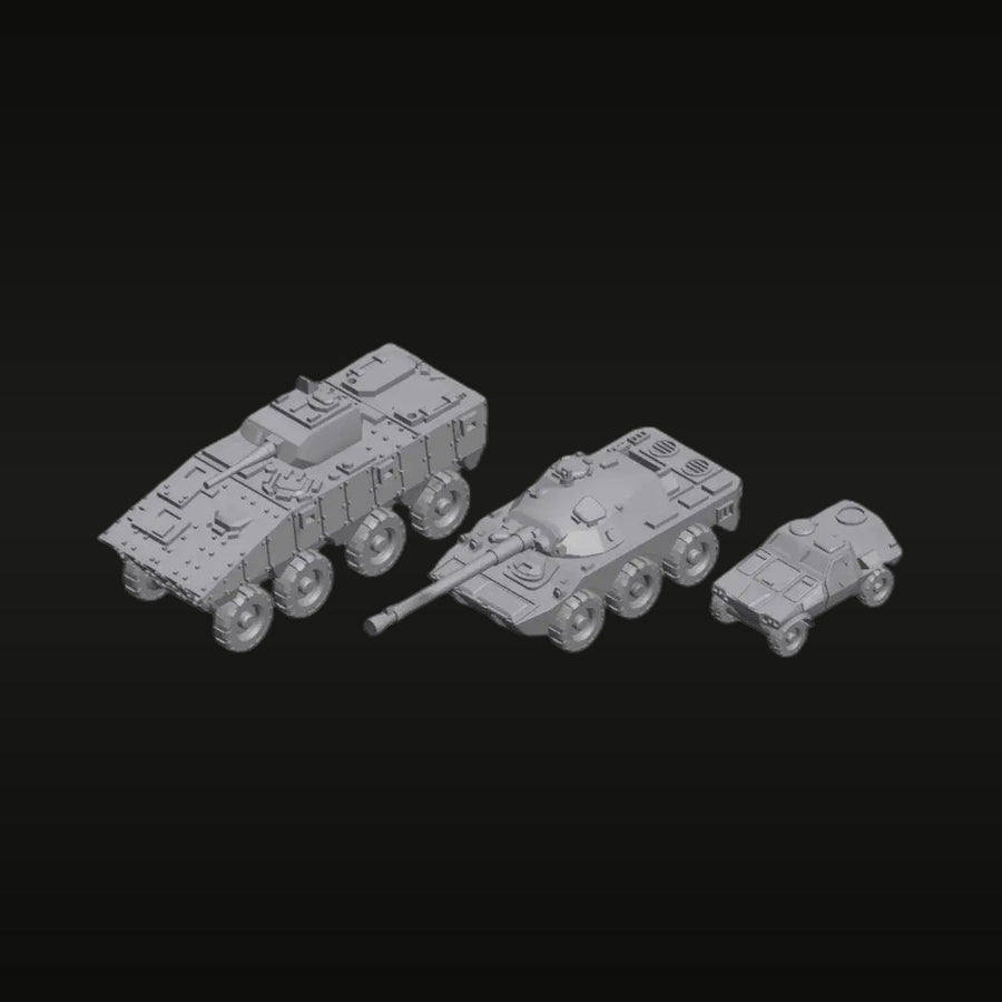 Modern French Military Vehicle Set 1/700 VBCI AMX-10RC VBL Resin Kit - unpainted resin model kit