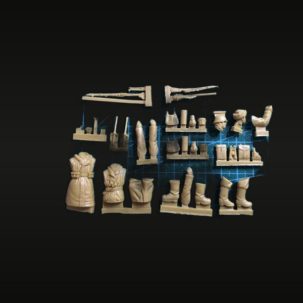 WWII German Infantry Eastern Front Multi-Figure Set 1/35 Resin Kit