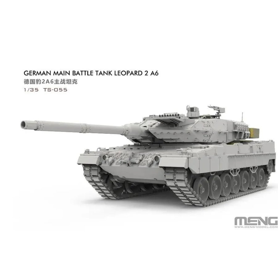 Plastic Model Tank Toy Ornament TS-055 German Leopard 2A6 Main Battle Tank Model Kit - High - Detail MENG 1/35