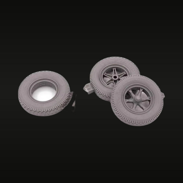 WWII German Sd.Kfz.7 Half-Track Wheel Set 1/35 Resin Kit