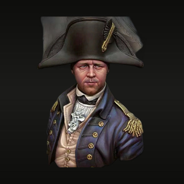 Napoleonic Naval Captain Bust 75mm Resin Figure Kit