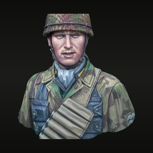 WWII German Fallschirmjäger Paratrooper 1/16 Resin Bust