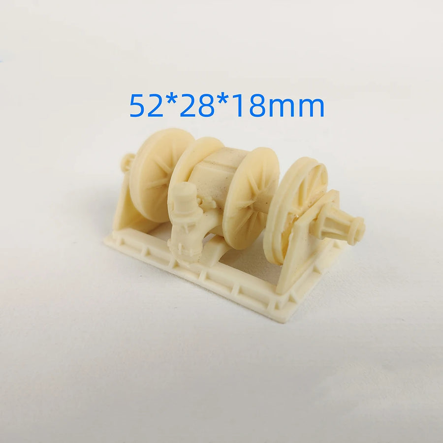 Vintage Printing Press Machinery Resin Model Kit Parts Set - resin model view 4