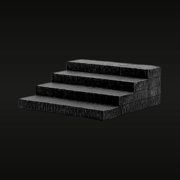 Black Stone Stairs Diorama Accessory - 28mm Resin Miniature Base