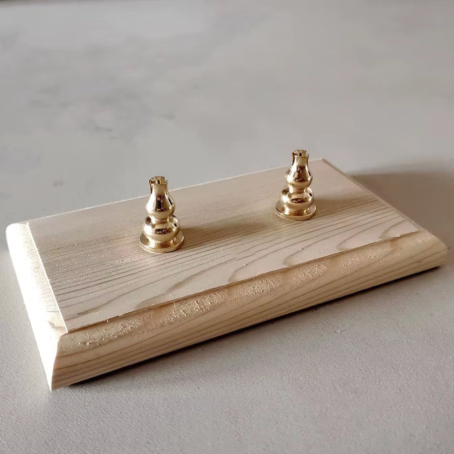 Model Classical Ship Model Base Bracket Accessories CNC Brass Supports Copper Cylinder Stands 2Pcs/Set Display of Ship Model