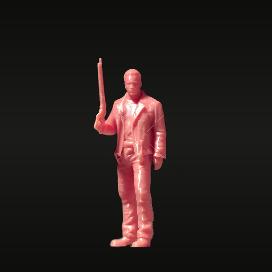 Modern Suited Male Action Figure with Rifle 1/24 Resin Figure Kit - unpainted resin model kit